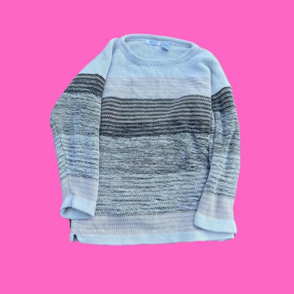 striped sweater by backroad blues